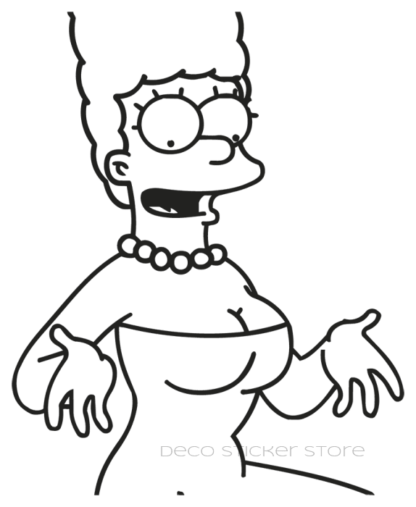 Sticker autocollant Marge Simpson Deco Sticker Store