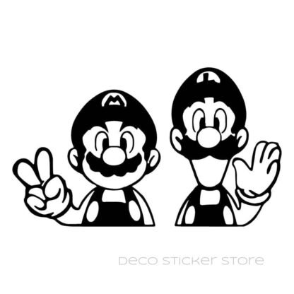 Sticker autocollant Mario Bross et Luigi Deco Sticker Store