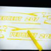 Sticker autocollant Peugeot 207 30 cm lion V1