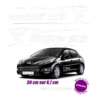 Sticker autocollant Peugeot 207 30 cm lion V1
