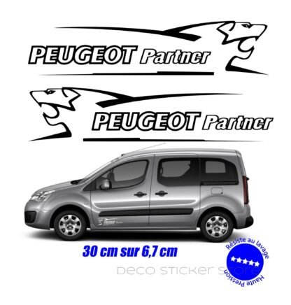 Sticker autocollant Peugeot partner 30 cm lion V1 Deco Sticker Store