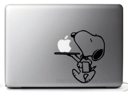 Sticker autocollant  Snoopy serveur pour MacBook pro Deco Sticker Store