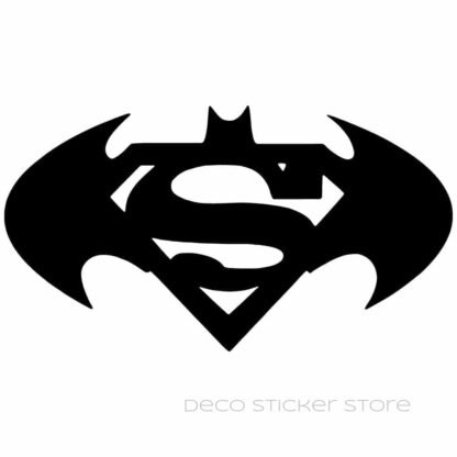 Sticker autocollant batman et superman Deco Sticker Store