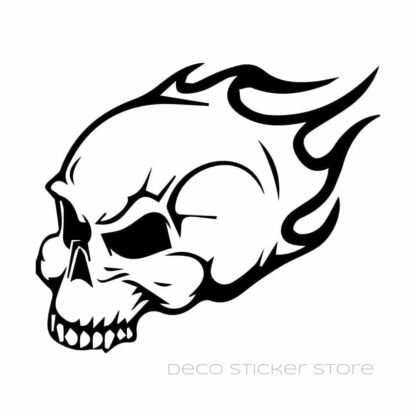 Sticker autocollant crane squelette 2 Deco Sticker Store