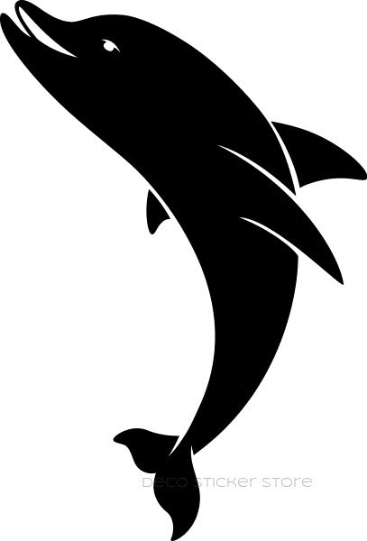 Sticker autocollant dauphin saute Deco Sticker Store