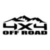 Sticker autocollant  montagne 4x4 off road