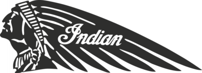 Sticker autocollant moto Indian chef gauche Deco Sticker Store