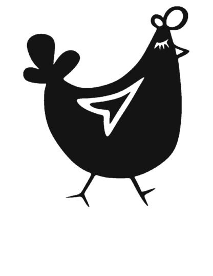 Sticker autocollant poulette Deco Sticker Store