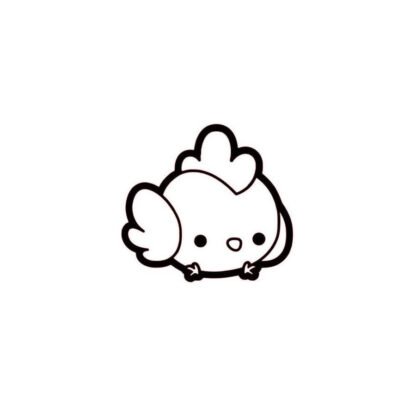 Sticker autocollant  poussin poule poulet manga Deco Sticker Store