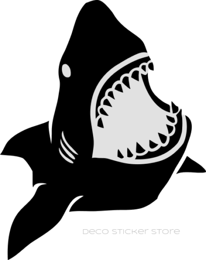 Sticker autocollant requin blanc Deco Sticker Store