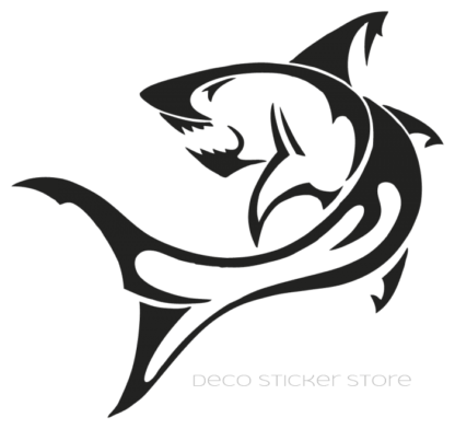 Sticker autocollant requin tribal Deco Sticker Store