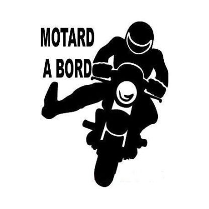 Sticker motard à bord moto auto Deco Sticker Store
