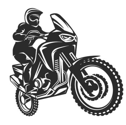 Sticker motocross 50 cm a personnaliser Deco Sticker Store