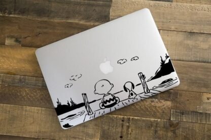Stickers autocollant Snoopy Lac pour MacBook Deco Sticker Store
