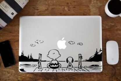 Stickers autocollant Snoopy Lac pour MacBook Deco Sticker Store