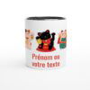 Mug  325 ml (11 oz) avec intérieur coloré Maneki neko à personnaliser