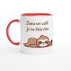 Mug 325 ml (11 oz) avec intérieur coloré paresseux
