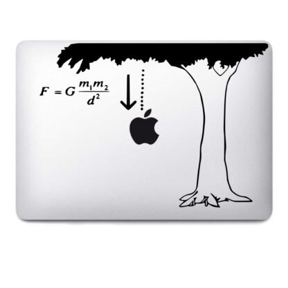 autocollant  Sticker MacBook pomme de Newton Deco Sticker Store