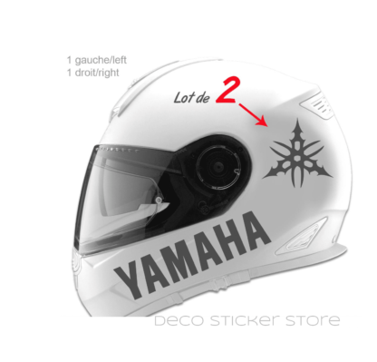casque moto Lot de 4 stickers autocollants Yamaha modèle 2 Deco Sticker Store