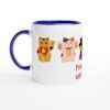 Mug  325 ml (11 oz) avec intérieur coloré Maneki neko à personnaliser
