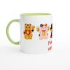 Mug  325 ml (11 oz) avec intérieur coloré Maneki neko à personnaliser