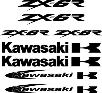 kit Stickers autocollant moto Kawasaki ZX 6R Deco Sticker Store