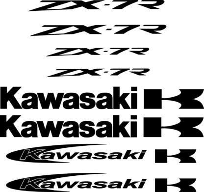 kit Stickers autocollant moto Kawasaki ZX 7R Deco Sticker Store