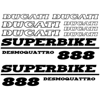 kit Stickers moto Ducati 888 desmoquattro Deco Sticker Store