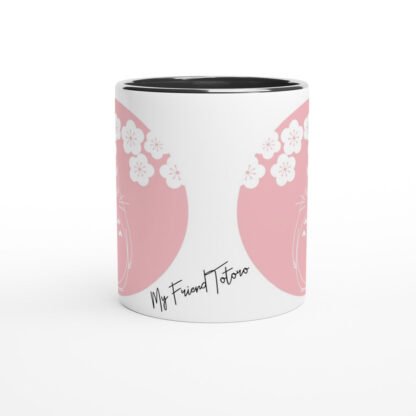 Mug en céramique blanche 325 ml (11 oz) avec intérieur coloré sakura Deco Sticker Store