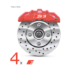 Kit 4 stickers étrier de frein Audi S3