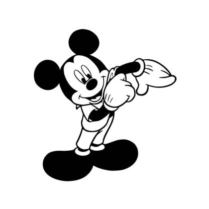 Sticker autocollant Mickey optimiste