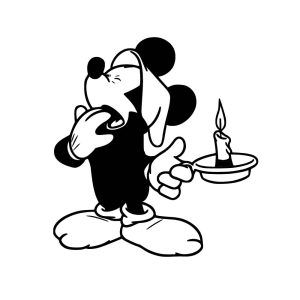 Sticker autocollant souris dodo