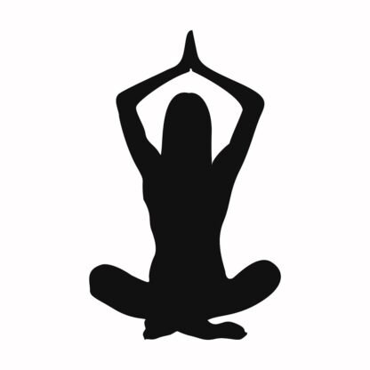 Sticker autocollant yoga silhouette zen