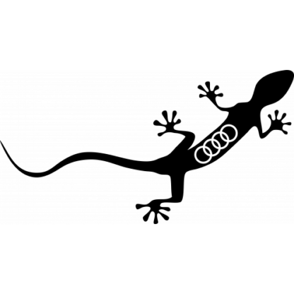 Sticker Autocollant  Audi Gecko Logo 1