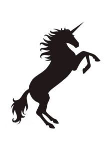 Sticker Autocollant Licorne cheval V87292
