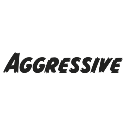 Sticker Autocollant aggressive auto AM87504