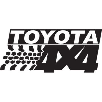 Sticker Autocollant logo 4&#215;4 toyota auto AM87384, Déco Sticker Store