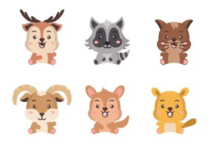 gommettes animaux forêt planche 10x15cm   PGO157857