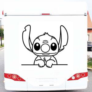 Sticker autocollant camping car Stitch CCAR423