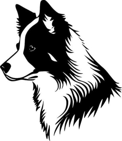 Sticker Autocollant chien border collie animaux  ANX85, Déco Sticker Store