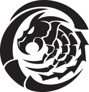 Sticker Autocollant scorpion tribal animaux  MH23