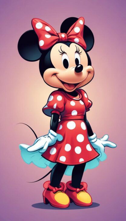 Papier peint ou sticker autocollant Minnie PSM1