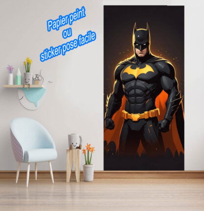 Papier peint ou sticker autocollant Batman PSB2, Déco Sticker Store