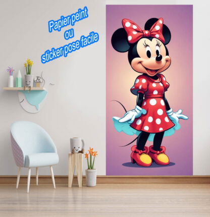 Papier peint ou sticker autocollant Minnie PSM1