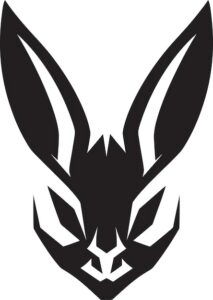 Sticker Autocollant lapin lievre chasse animaux  ANI95