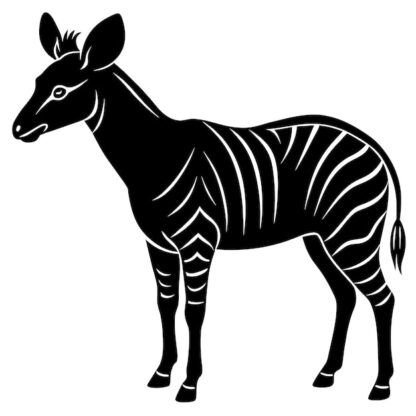 Sticker Autocollant zebre equide animaux  JL27