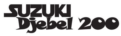 Sticker Autocollant suzuki djebel 200 moto  MT24