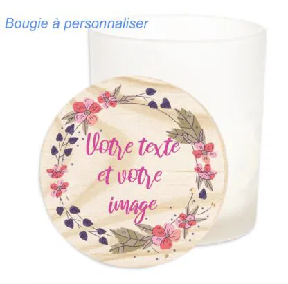 Bougie à personnaliser