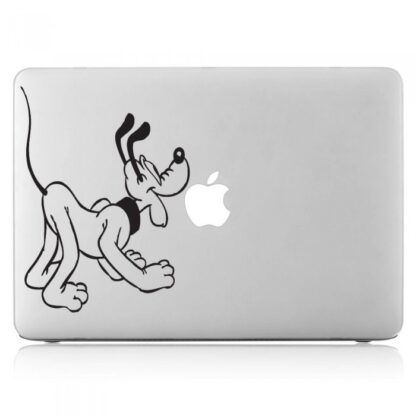 Sticker Autocollant mickey et pluto macbook  MB1211