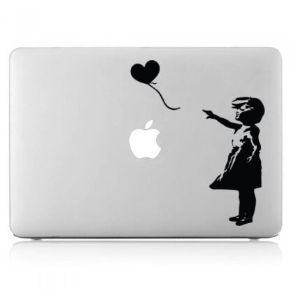 Sticker Autocollant banksy balloon girl macbook  MB0937